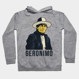 Geronimo Native American Vector Art 2 Hoodie